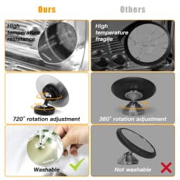 Coffee Extraction Mirror Magnetic Espresso Shot Mirror Stainless Steel 360° Adjustable For Bottomless Portafilter Barista Tools
