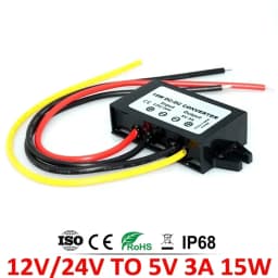 12V 24V to 5V 5A 3A 10A Step Down DC-DC Power Converter 8-36V Buck 5V Switching Voltage Power Supply 12Volt to 5Volt for Car LED
