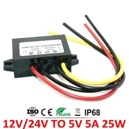 12V 24V to 5V 5A 3A 10A Step Down DC-DC Power Converter 8-36V Buck 5V Switching Voltage Power Supply 12Volt to 5Volt for Car LED