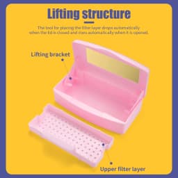 Manicure Tools Beauty Implement Sterilizing Tray Nail Tools Inside Disinfection Box Detachable Cleaning Nail Tools Storage Box