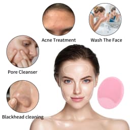Wash a face to brush,1pcs Silicone Cute Sucker mini Cleansing cleaning brush for Face Washing