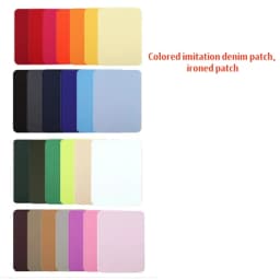 4pcs/lot Fabric Iron-on Patches 12.5x9.5cm Sewing on Patches Iron on Strong Glue Cotton Patch for Clothes DIY Jean Repair Decor