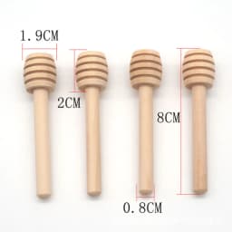 100pcs Honey Stir Bar Mixing Handle Jar Spoon Practical 50/20pcs Wood Dipper Honey Long Stick Supplies Honey Kitchen Tools