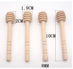 100pcs Honey Stir Bar Mixing Handle Jar Spoon Practical 50/20pcs Wood Dipper Honey Long Stick Supplies Honey Kitchen Tools