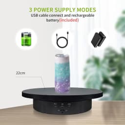 Jewelry Rotating Turntable, Remote Controlled Electric Rotating Display Stand, Suitable for Photography Products and Displays