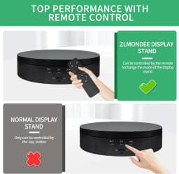Jewelry Rotating Turntable, Remote Controlled Electric Rotating Display Stand, Suitable for Photography Products and Displays