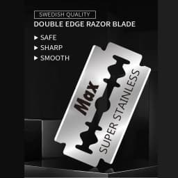 ( 1 Holder or 10/20 Blades )Straight shaver arm, men's folding manual shaver, men's shaver, razor sharp blade barber shop razor