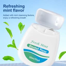6pcs Mint Roll Dental Floss for Removing Plaque and Food Residues - Oral Cleansing - Multi Care Oral Care - Fine Thread Safety D