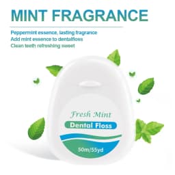 6pcs Mint Roll Dental Floss for Removing Plaque and Food Residues - Oral Cleansing - Multi Care Oral Care - Fine Thread Safety D