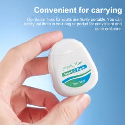 6pcs Mint Roll Dental Floss for Removing Plaque and Food Residues - Oral Cleansing - Multi Care Oral Care - Fine Thread Safety D