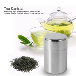 Stainless Steel Tea Leaf Tins Canister Containers Home Kitchen Canisters for Tea Coffee Sugar Storage Tins Can
