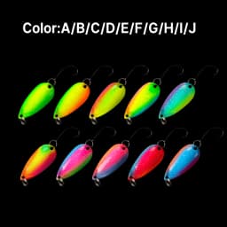 LETOYO 2.5g-5g Cicada Spoon Lure Freshwater Spinner Bait Wobblers Lure Hard Bait Artificial Trout Pesca Fishing Lure Area Trout