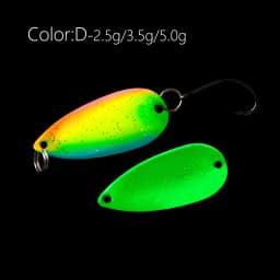 LETOYO 2.5g-5g Cicada Spoon Lure Freshwater Spinner Bait Wobblers Lure Hard Bait Artificial Trout Pesca Fishing Lure Area Trout