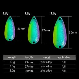 LETOYO 2.5g-5g Cicada Spoon Lure Freshwater Spinner Bait Wobblers Lure Hard Bait Artificial Trout Pesca Fishing Lure Area Trout