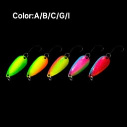 LETOYO 2.5g-5g Cicada Spoon Lure Freshwater Spinner Bait Wobblers Lure Hard Bait Artificial Trout Pesca Fishing Lure Area Trout