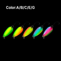 LETOYO 2.5g-5g Cicada Spoon Lure Freshwater Spinner Bait Wobblers Lure Hard Bait Artificial Trout Pesca Fishing Lure Area Trout