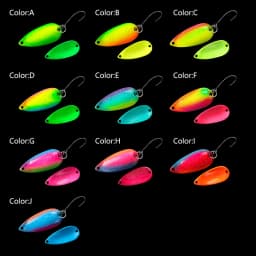LETOYO 2.5g-5g Cicada Spoon Lure Freshwater Spinner Bait Wobblers Lure Hard Bait Artificial Trout Pesca Fishing Lure Area Trout