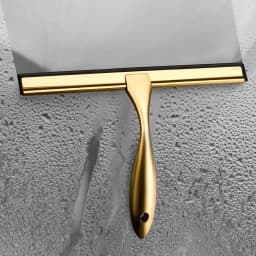 Shower Squeegee 10-14'' INCH Stainless Steel Squeegee with Hook Bathroom Shower Doors Mirrors Tiles Car Windows Kitchen Cleaner