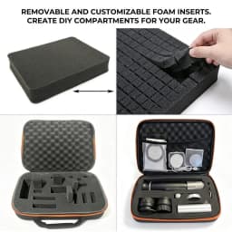 DIY Foam Hard Carry Case Storage Box Travel Zipper Bag Personalization Shockproof Camera Bag For Outdoor Tool Accessories