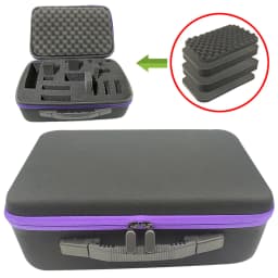 DIY Foam Hard Carry Case Storage Box Travel Zipper Bag Personalization Shockproof Camera Bag For Outdoor Tool Accessories