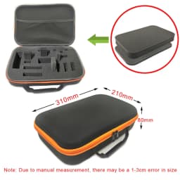 DIY Foam Hard Carry Case Storage Box Travel Zipper Bag Personalization Shockproof Camera Bag For Outdoor Tool Accessories