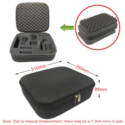 DIY Foam Hard Carry Case Storage Box Travel Zipper Bag Personalization Shockproof Camera Bag For Outdoor Tool Accessories
