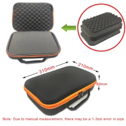 DIY Foam Hard Carry Case Storage Box Travel Zipper Bag Personalization Shockproof Camera Bag For Outdoor Tool Accessories