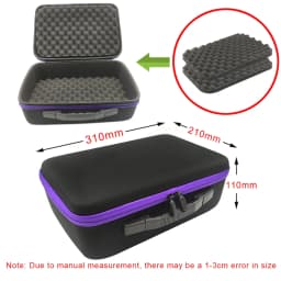 DIY Foam Hard Carry Case Storage Box Travel Zipper Bag Personalization Shockproof Camera Bag For Outdoor Tool Accessories