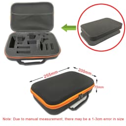 DIY Foam Hard Carry Case Storage Box Travel Zipper Bag Personalization Shockproof Camera Bag For Outdoor Tool Accessories