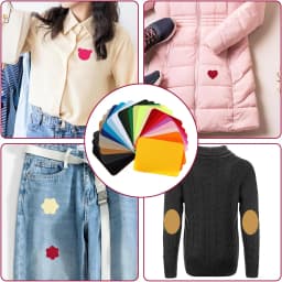 4Pcs Iron on Patches for Clothing Repair Multi-Colored Fabric Patches for Jeans and Clothings Repair and Quality Ironon Patches