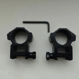 2PCS Hunting Rifle Scope Mount Ring for Dia 25.4mm 30mm Tube Scopes 11mm 20mm Dovetail Picatinny Rail Tactical Flashlight Mount