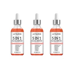 5 In 1 Hyaluronic Acid Face Serum Moisturizing Vitamin C collagen Lightning Facial Serum Shrink Pores Skin Care