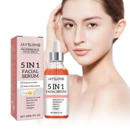 5 In 1 Hyaluronic Acid Face Serum Moisturizing Vitamin C collagen Lightning Facial Serum Shrink Pores Skin Care