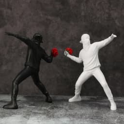 1 PC Resin Banksy Sculptures Flower Thrower Statue Home Decoration Desk Accessories Collectible Figurine Decorative Inter