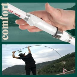 BAKAWA Upgrade 3.0m 2.7m 2.4 2.1m 1.8-1.5M Ultra-light Portable Telescopic Feeder Carbon Fiber Fishing Rod Spinning White New