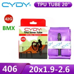 42g CYDY TPU Bike Inner Tube Camera 20' 406 20x1.9 2.0 2.1 2.2 2.25 2.3 2.35 2.4 2.5 2.6 Valve 45mm Pneu BMX Bicycle Tire Tyre