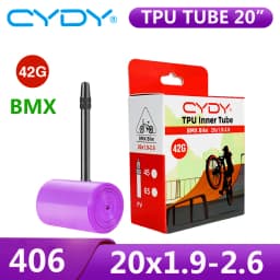 42g CYDY TPU Bike Inner Tube Camera 20' 406 20x1.9 2.0 2.1 2.2 2.25 2.3 2.35 2.4 2.5 2.6 Valve 45mm Pneu BMX Bicycle Tire Tyre