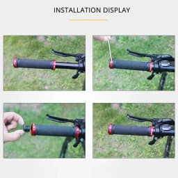 Bicycle Handle Bar Grips Road Mountain Bike Rubber Handlebar Grips MTB Alloy Bilateral Lock Non-slip Grips Cycling Accessories