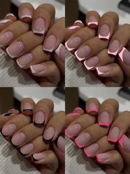 24pcs Short Square Black France Full Cover Fake Nail Set 1pc Nail File & 1Nail Glue Sticker Kit Nails For Girl Mother Women Gift