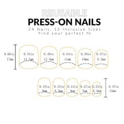 24pcs Short Square Black France Full Cover Fake Nail Set 1pc Nail File & 1Nail Glue Sticker Kit Nails For Girl Mother Women Gift