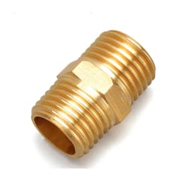 Brass Pipe Hex Nipple Fitting Quick Coupler Adapter 1/8 1/4 3/8 1/2 3/4 1 Male to Male Thread Water Oil Gas Connector