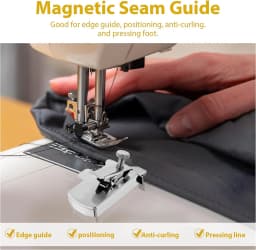 Magnetic Seam Guide for Sewing Machine Multifunctional Ruler Hemmer Seam Guide Sewing Ruler Universal Sewing Machine Attachments