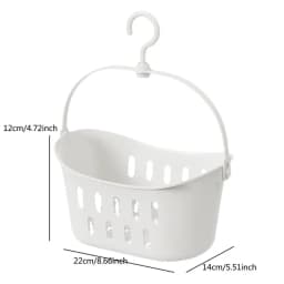 Portable Storage Basket Practical Creative Hanging Wash Bath Basket Drain Multifunction Shower Basket Kitchen
