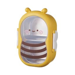 Portable Lunch Box for Student Cute Bee Bento Box Outdoor Camping Picnic Baby Food Container Stainless Steel Outing Tableware