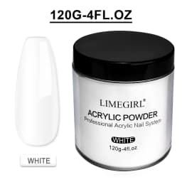 120g Acrylic Powder with Clear Pink White 3 Colors Nail Manicure Tips Nail Art Design Decoration Builder Tools