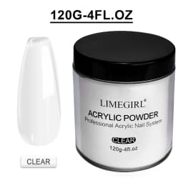 120g Acrylic Powder with Clear Pink White 3 Colors Nail Manicure Tips Nail Art Design Decoration Builder Tools
