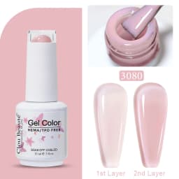 Clou Beaute Jelly Color UV Gel Manicure Summer Pink Nude Gel Nail Rainbow Nail Supplies For Professionals Semi-permanent Varnish