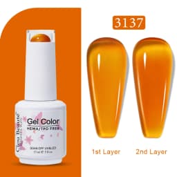 Clou Beaute Jelly Color UV Gel Manicure Summer Pink Nude Gel Nail Rainbow Nail Supplies For Professionals Semi-permanent Varnish