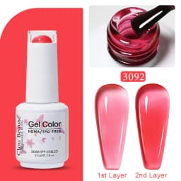 Clou Beaute Jelly Color UV Gel Manicure Summer Pink Nude Gel Nail Rainbow Nail Supplies For Professionals Semi-permanent Varnish