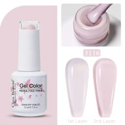 Clou Beaute Jelly Color UV Gel Manicure Summer Pink Nude Gel Nail Rainbow Nail Supplies For Professionals Semi-permanent Varnish